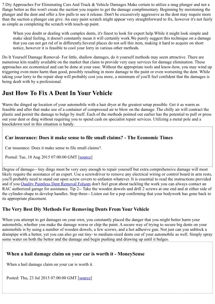 7 diy approaches for eliminating cars and truck