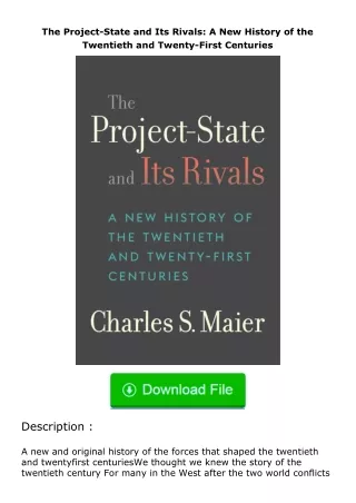 [PDF]❤READ⚡ The Project-State and Its Rivals: A New History of the Twentieth and Twenty-First Centuries