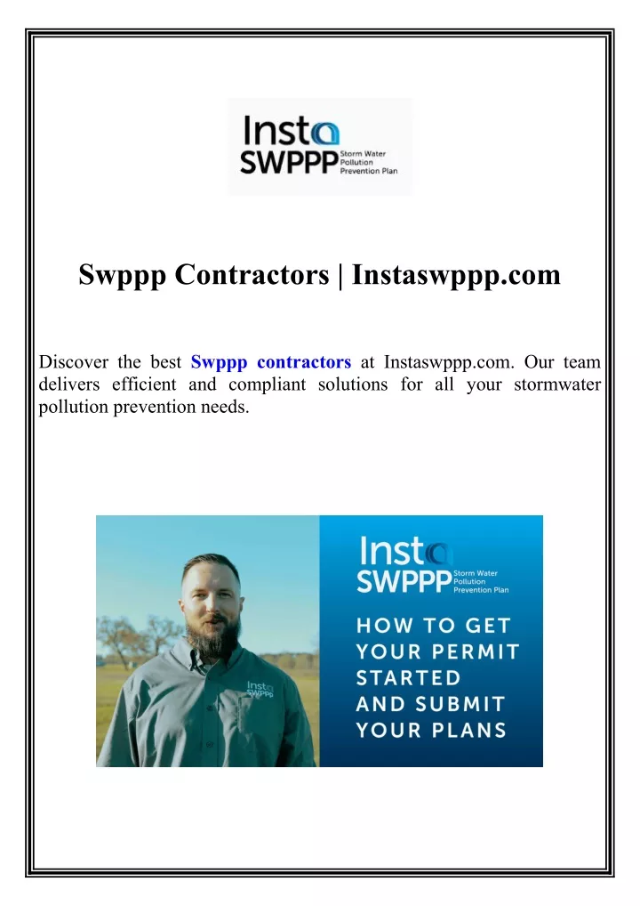 swppp contractors instaswppp com