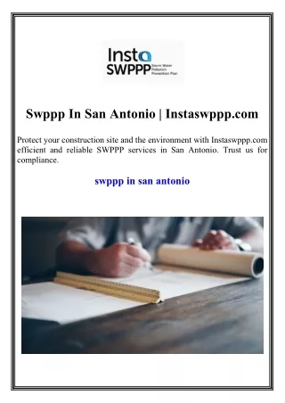 Swppp In San Antonio Instaswppp