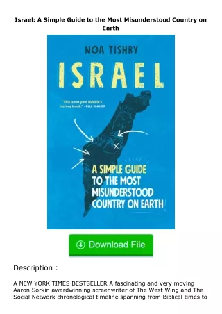PDF✔Download❤ Israel: A Simple Guide to the Most Misunderstood Country on Earth