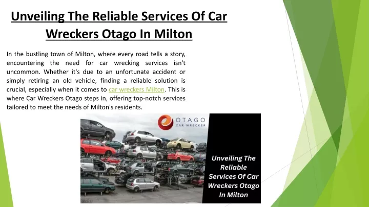 unveiling the reliable services of car wreckers