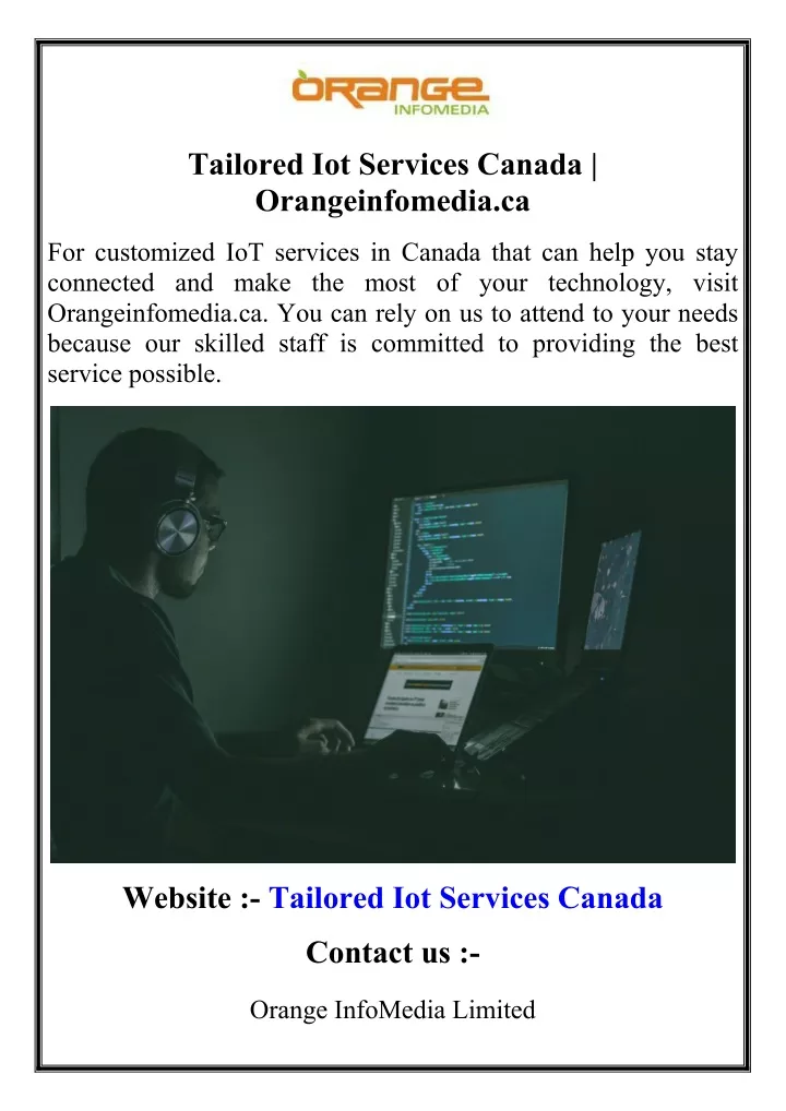 tailored iot services canada orangeinfomedia ca