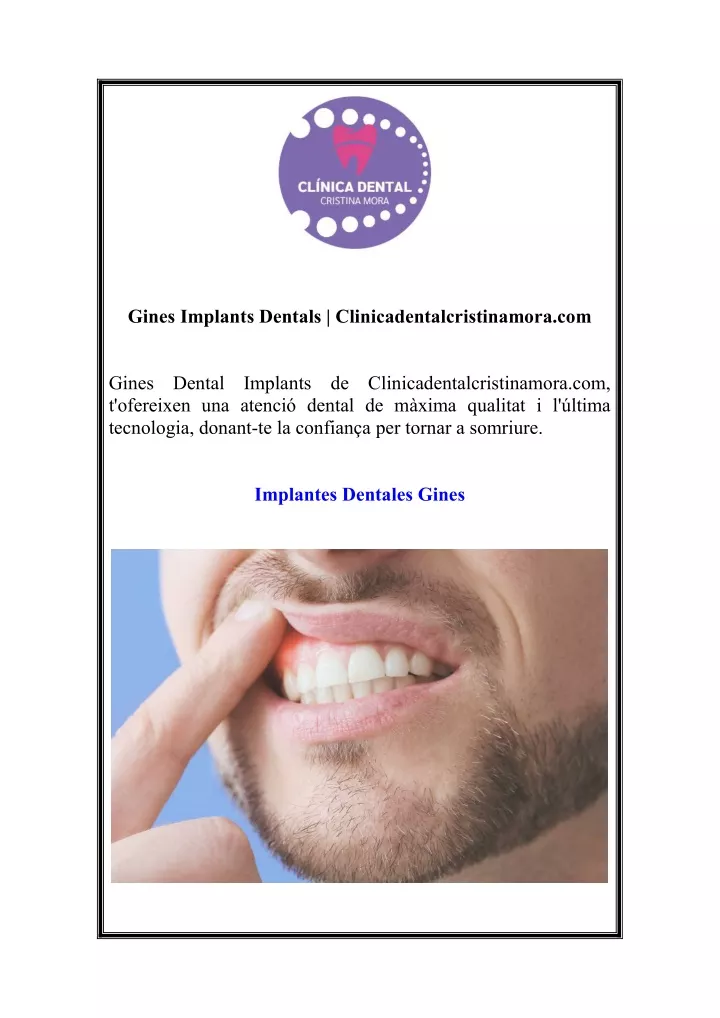 gines implants dentals clinicadentalcristinamora