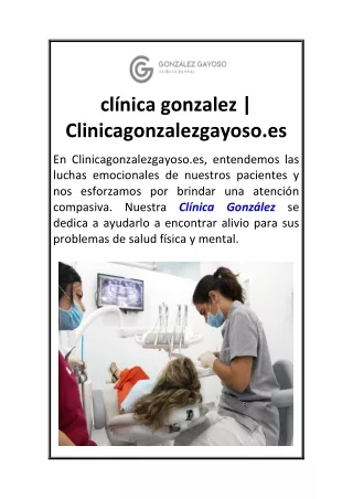 clínica gonzalez  Clinicagonzalezgayoso.es