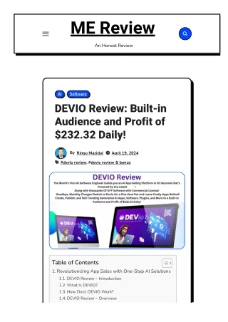 DEVIO Review: Built-in Audience and Profit of $232.32 Daily!