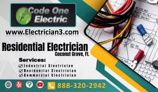 Residential Electrician Coconut Grove, FL