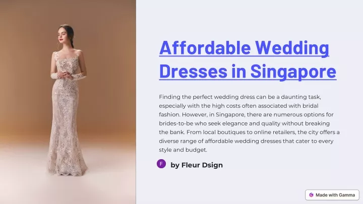 affordable wedding dresses in singapore