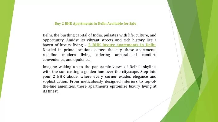 buy 2 bhk apartments in delhi available for sale