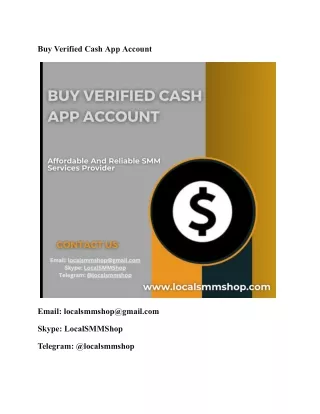 Buy Verified Cash App Account