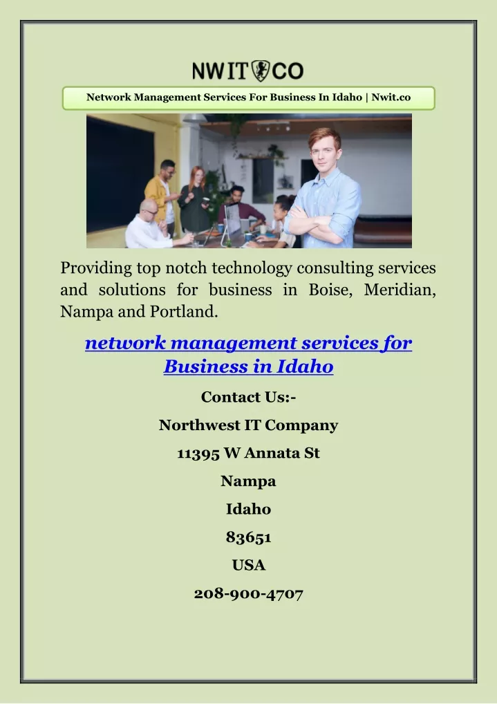 network management services for business in idaho