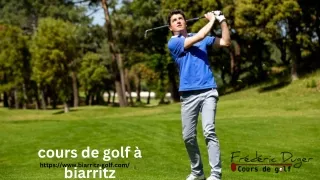 cours de golf à biarritz