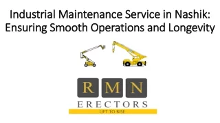 Industrial Maintenance Service in Nashik: Ensuring Smooth Operations