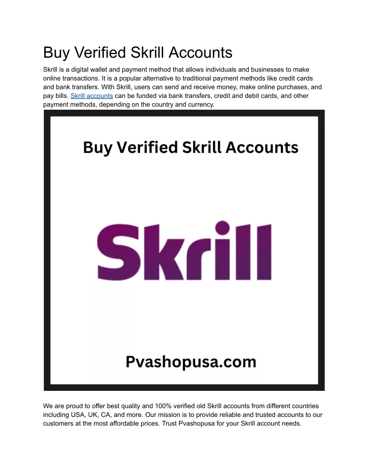 buy verified skrill accounts