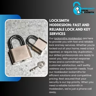 Locksmith Hoddesdon Fast and Reliable Lock and Key Services