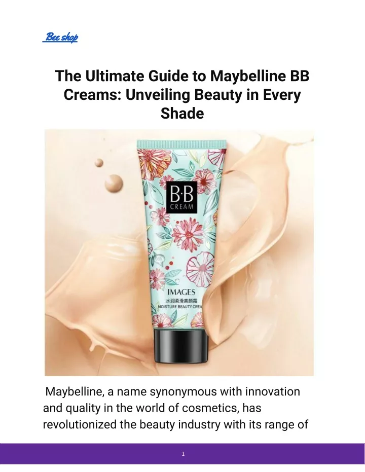 PPT - The Ultimate Guide to Maybelline BB Creams_ Unveiling Beauty in 