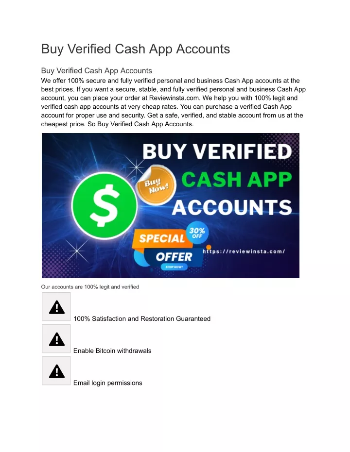 buy verified cash app accounts