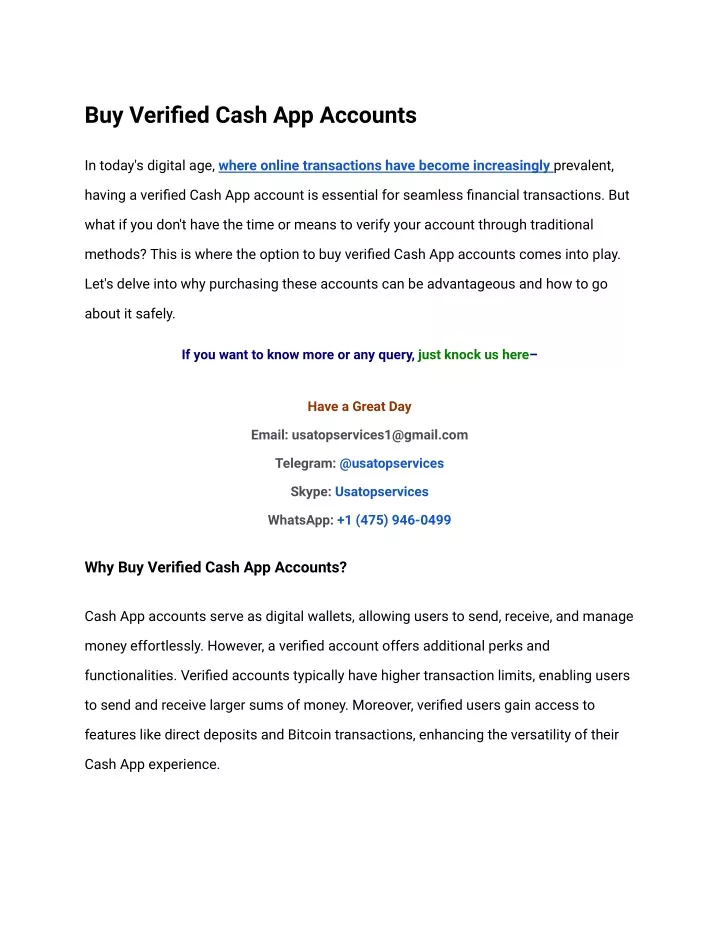 buy verified cash app accounts