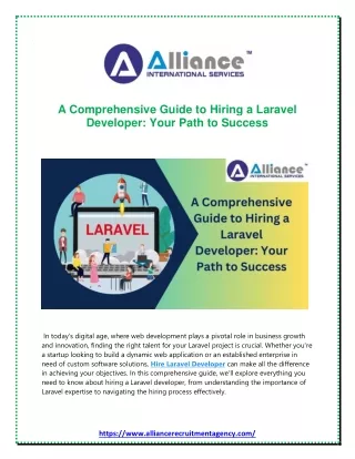 A Comprehensive Guide to Hiring a Laravel Developer Your Path to Success