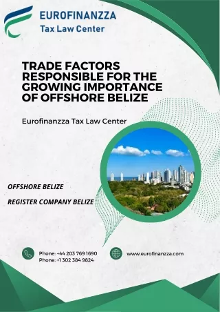 Trade Factors Responsible for the Growing Importance of Offshore Belize