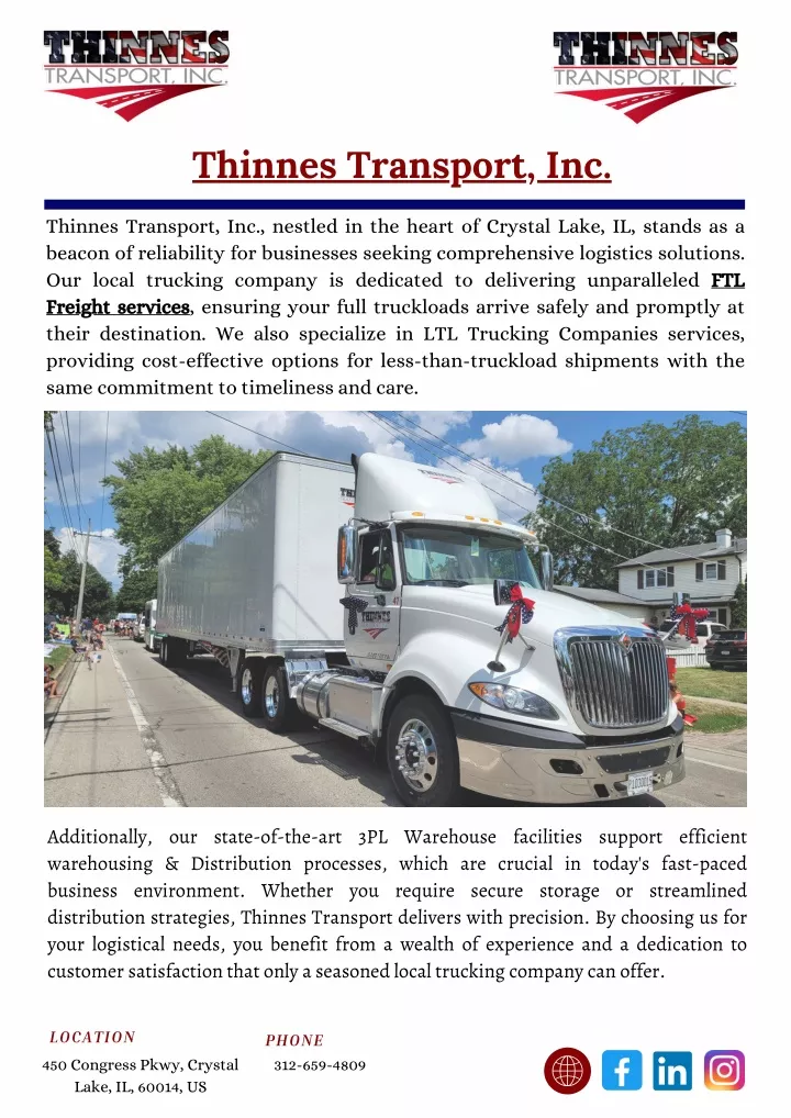 thinnes transport inc