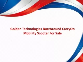 Golden Technologies BuzzAround CarryOn Mobility Scooter For Sale