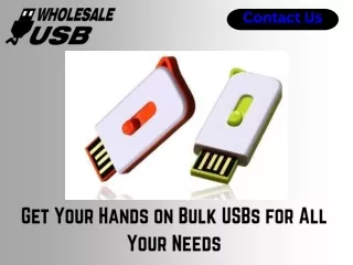 Get Your Hands on Bulk USBs for All Your Needs