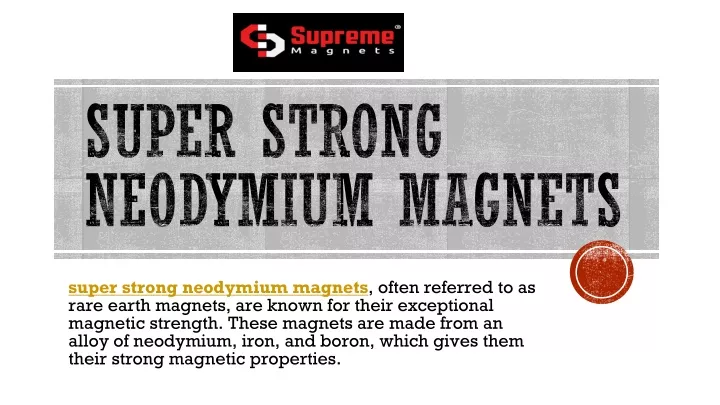 super strong neodymium magnets