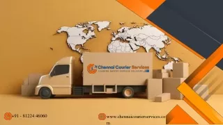 Best International Couriers Booking Service Agency in Chennai.