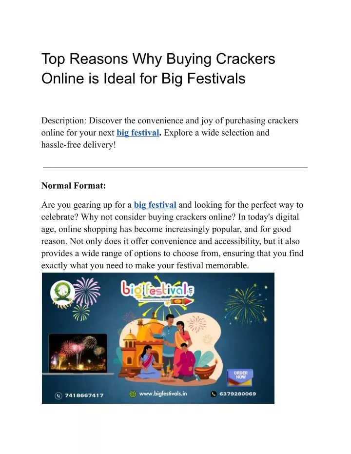 top reasons why buying crackers online is ideal