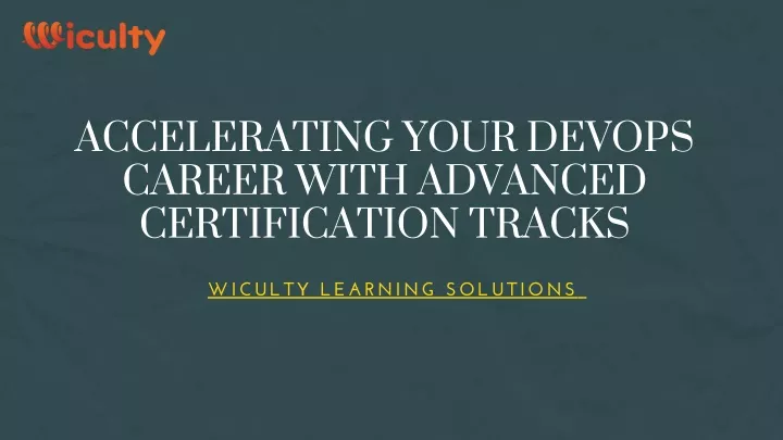accelerating your devops career with advanced