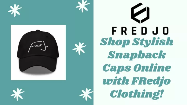 shop stylish snapback caps online with fredjo