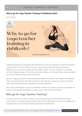 What is the right yoga teacher training course to enroll in?