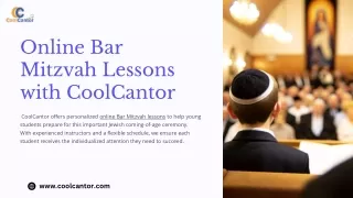 Join Online Bar Mitzvah Lessons Classes with CoolCantor