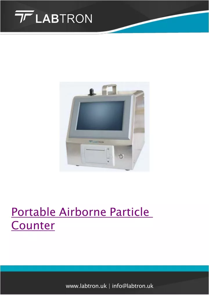 portable airborne particle counter