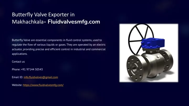 butterfly valve exporter in makhachkala