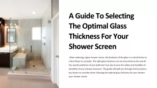 A-Guide-To-Selecting-The-Optimal-Glass-Thickness-For-Your-Shower-Screen