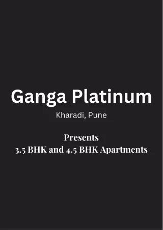 Ganga Platinum Kharadi Pune Brochure