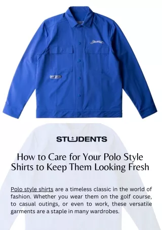 How to Care for Your Polo Style Shirts to Keep Them Looking Fresh