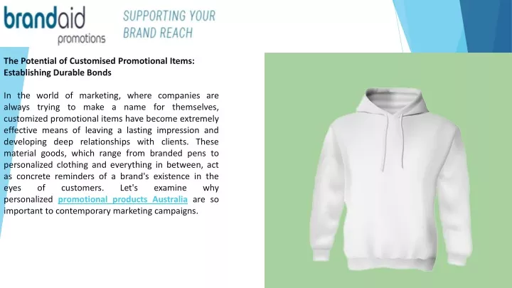the potential of customised promotional items