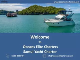 Samui Yacht Charter-Oceans Elite Charters