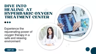 Dive into Healing at Hyperbaric Oxygen Treatment Center
