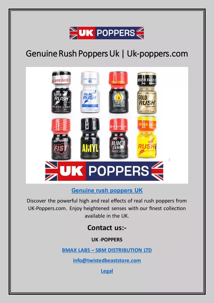 genuine rush poppers uk uk genuine rush poppers