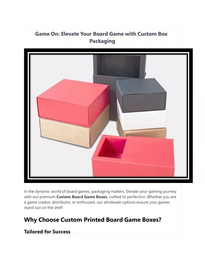 game on elevate your board game with custom