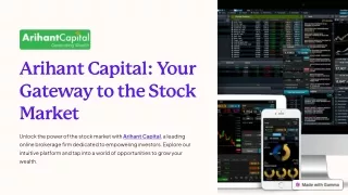 Arihant Capital: Your Top Choice for Online Stock Booking