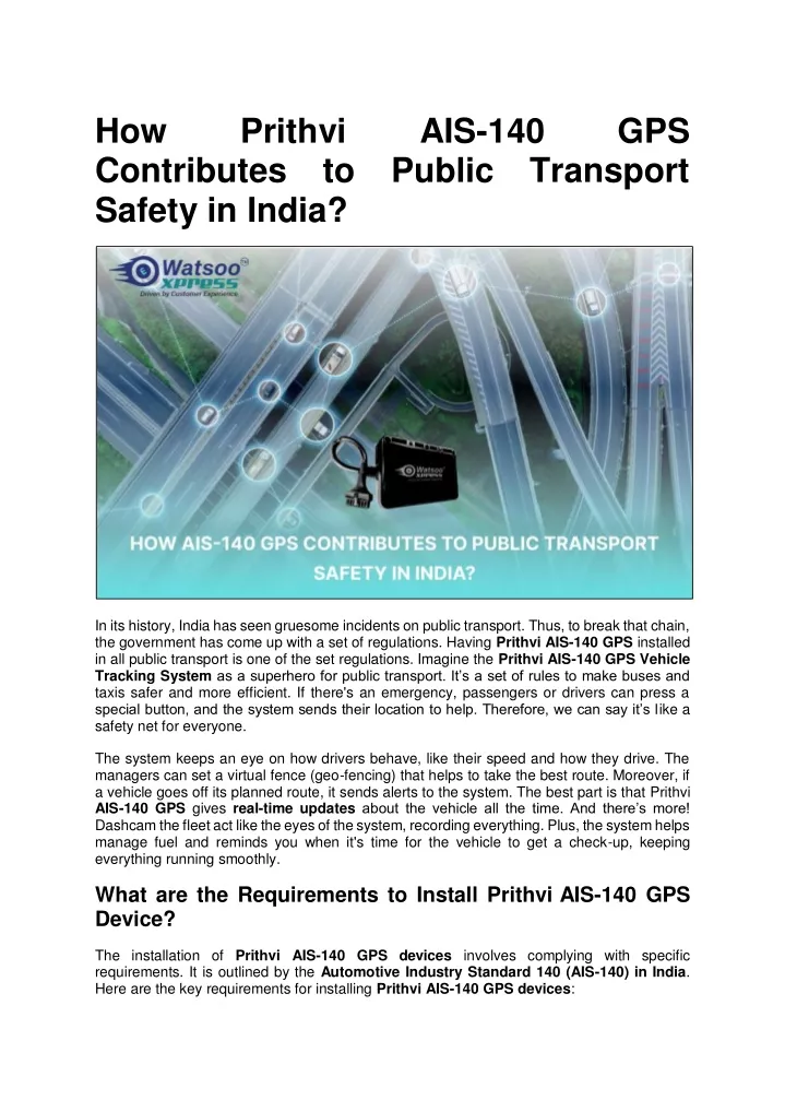 how contributes to public transport safety