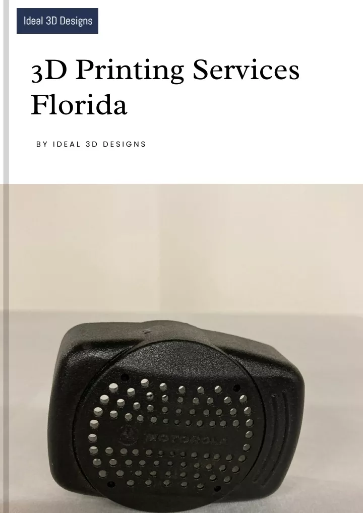 3d printing services florida