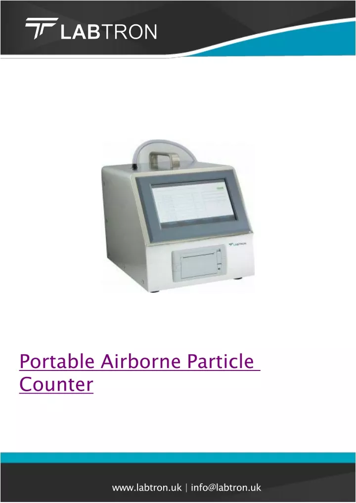 portable airborne particle counter