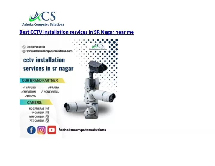 best cctv installation services in sr nagar near