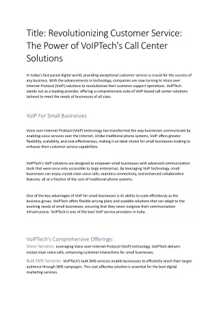 VoIPTech's Call center solutions (2)